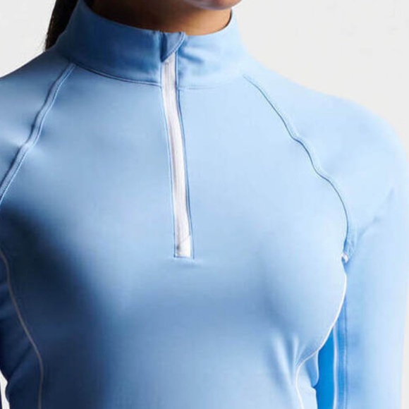 Peter Millar Women's Cottage Blue / White Lightweight Sun Comfort Base Layer - Picture 3 of 4